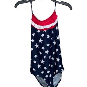 OshKosh Starry Navy and Red One Piece Swimsuit